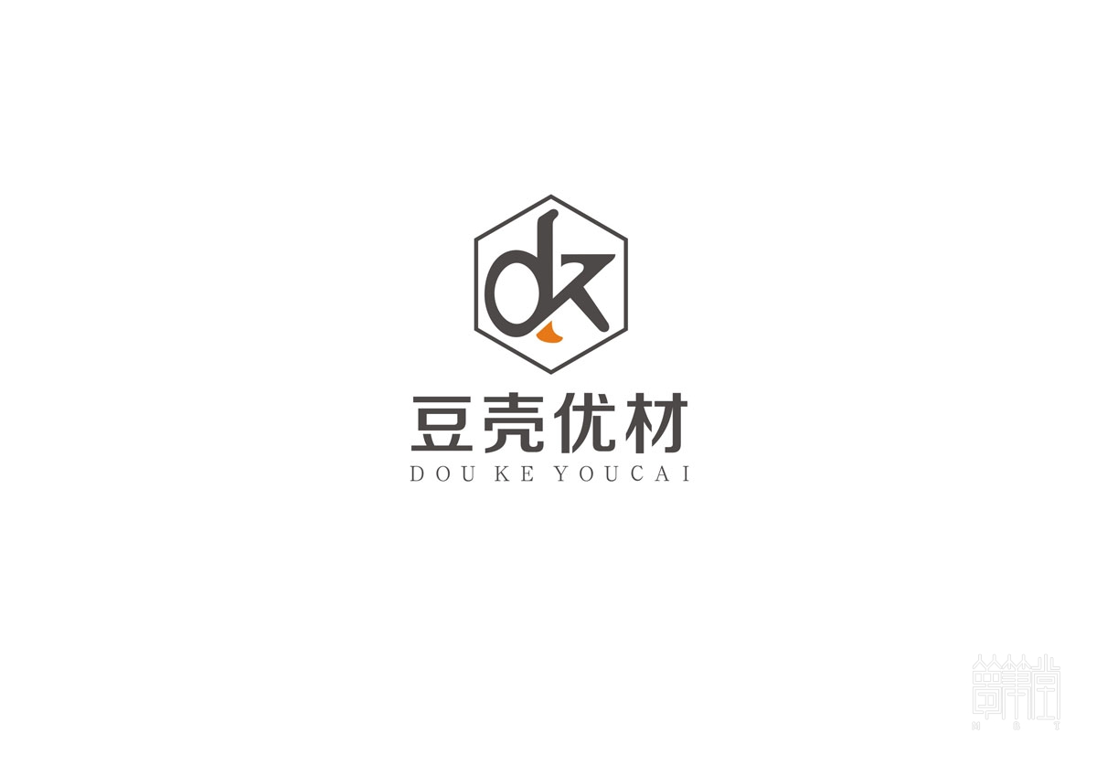 豆殼優(yōu)材LOGO設計