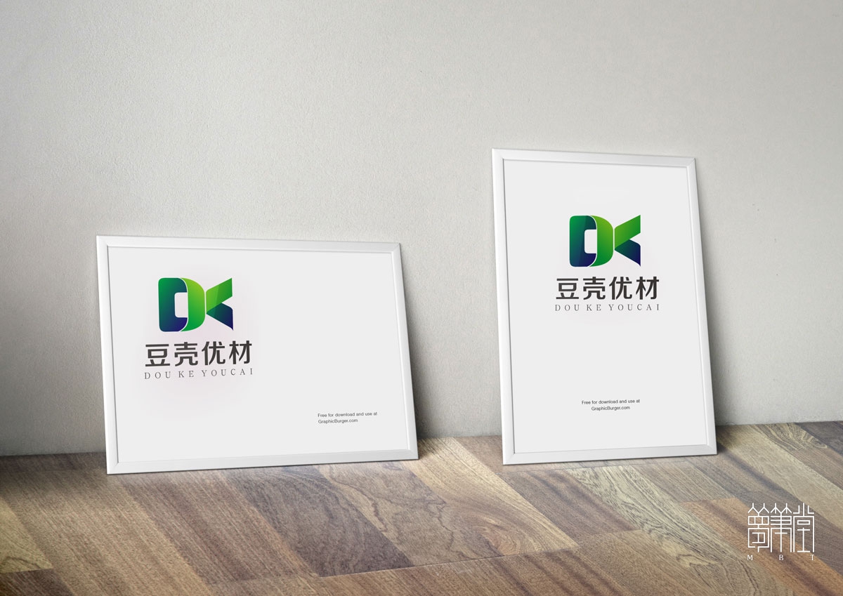 豆殼優(yōu)材LOGO設計