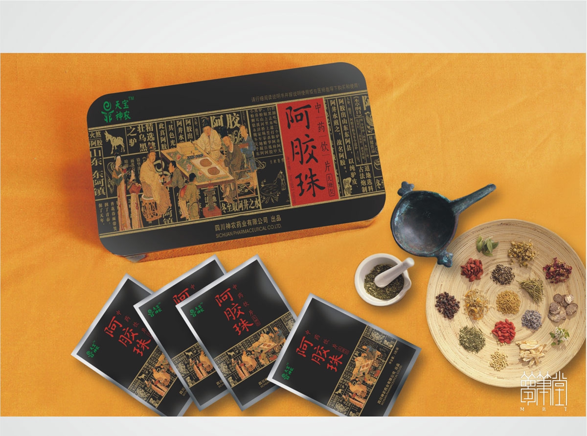 神農(nóng)藥業(yè)阿膠糕包裝設(shè)計(jì)