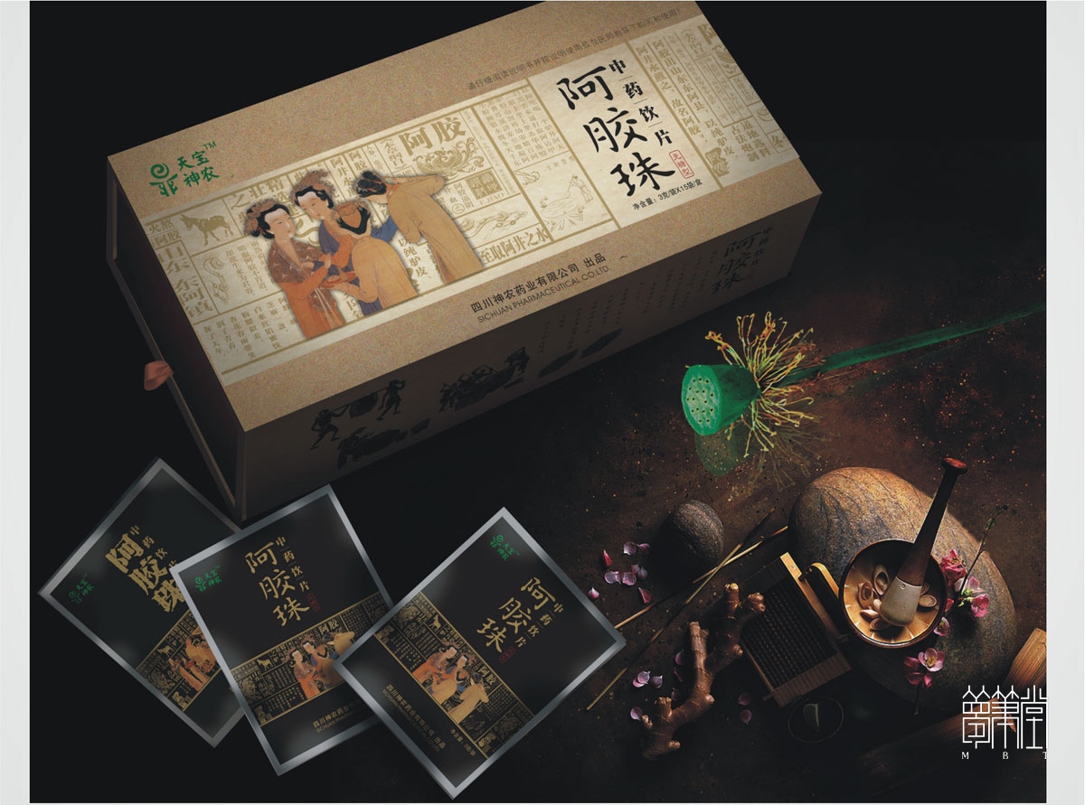 神農(nóng)藥業(yè)阿膠糕包裝設(shè)計(jì)