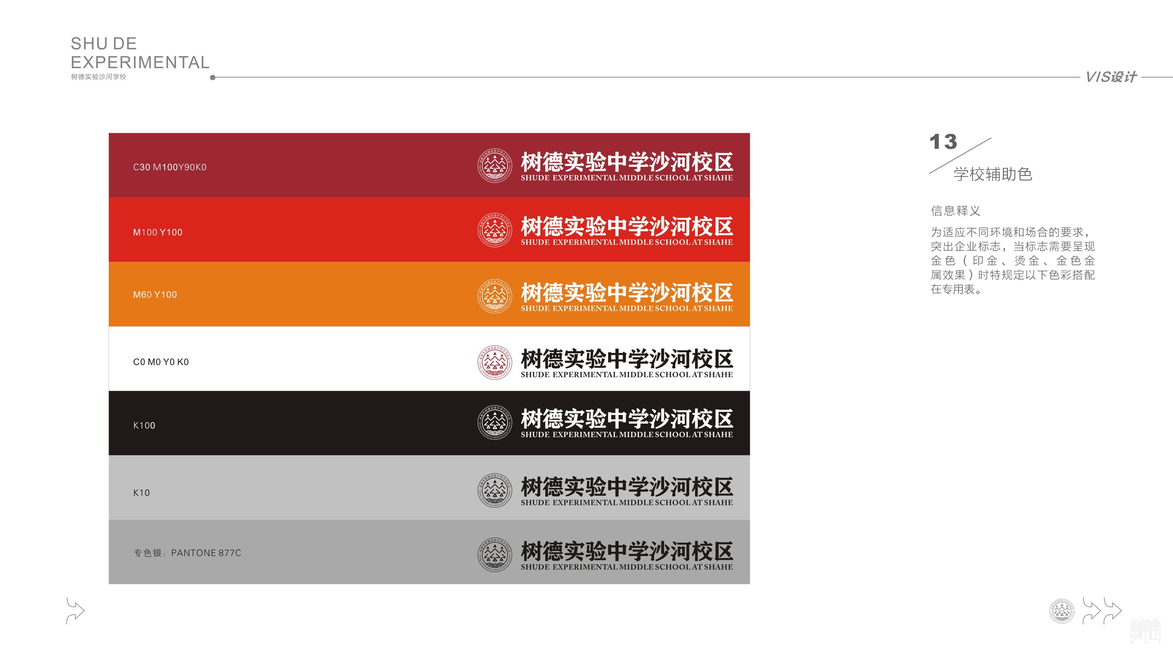 成都市沙河中學校?VI設(shè)計