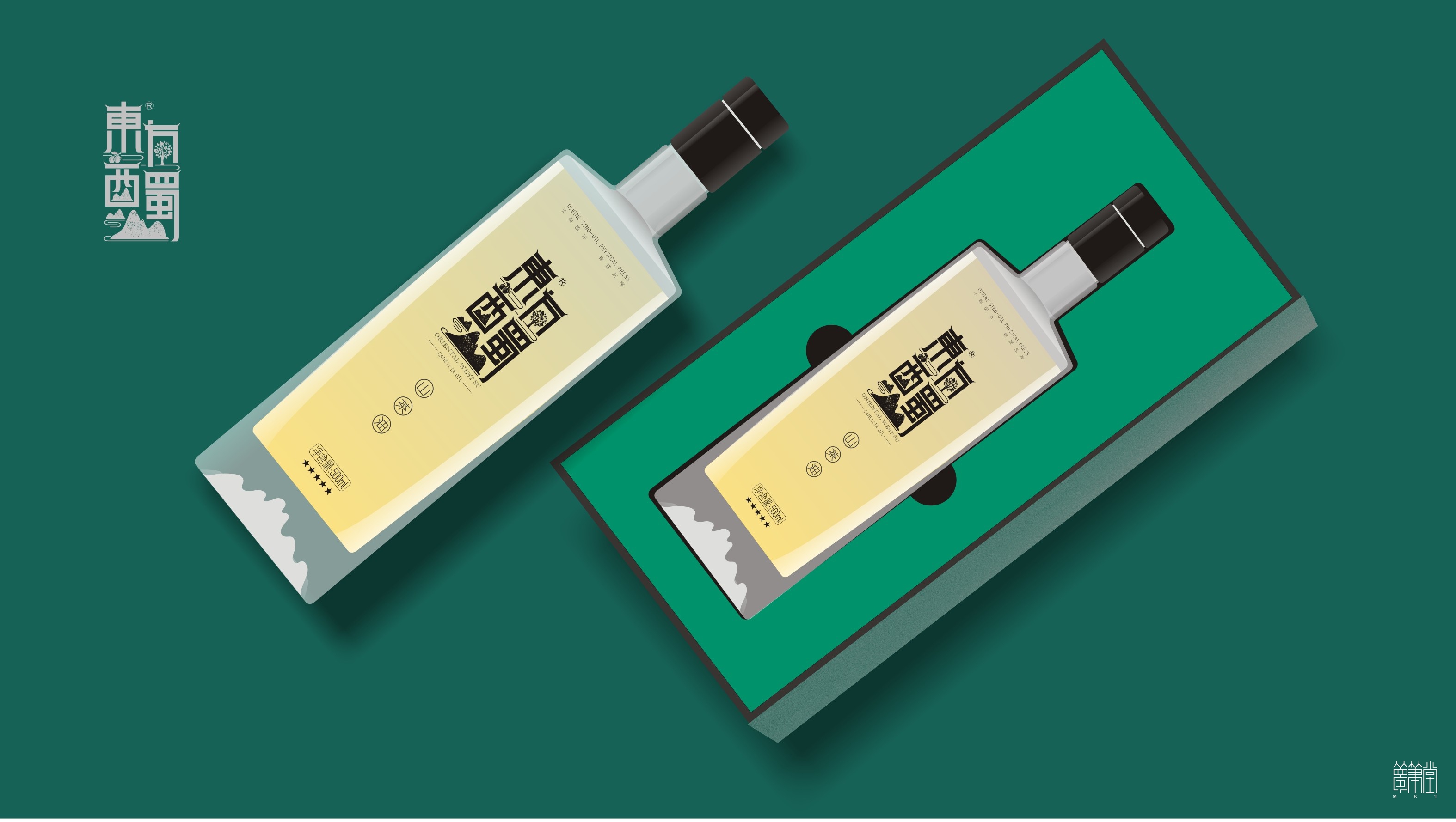 東方西蜀.茶油包裝