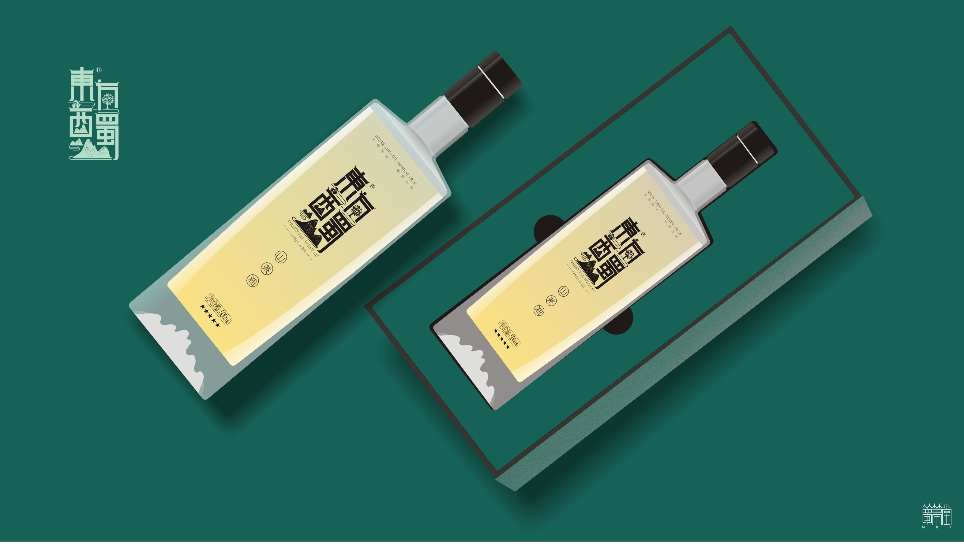 東方西蜀.茶油包裝